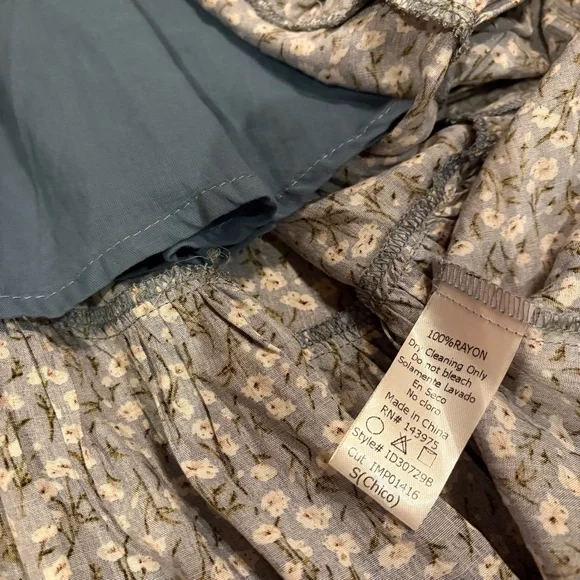 Carly Jean Los Angeles size small Blue Spaghetti Strap Sundress - Picture 5 of 6